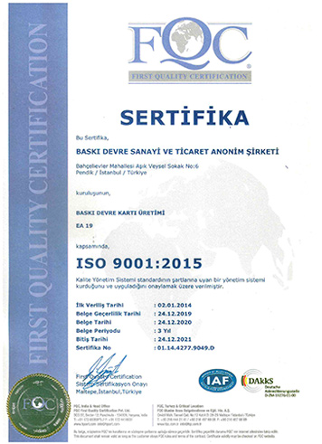 First Quality Certification